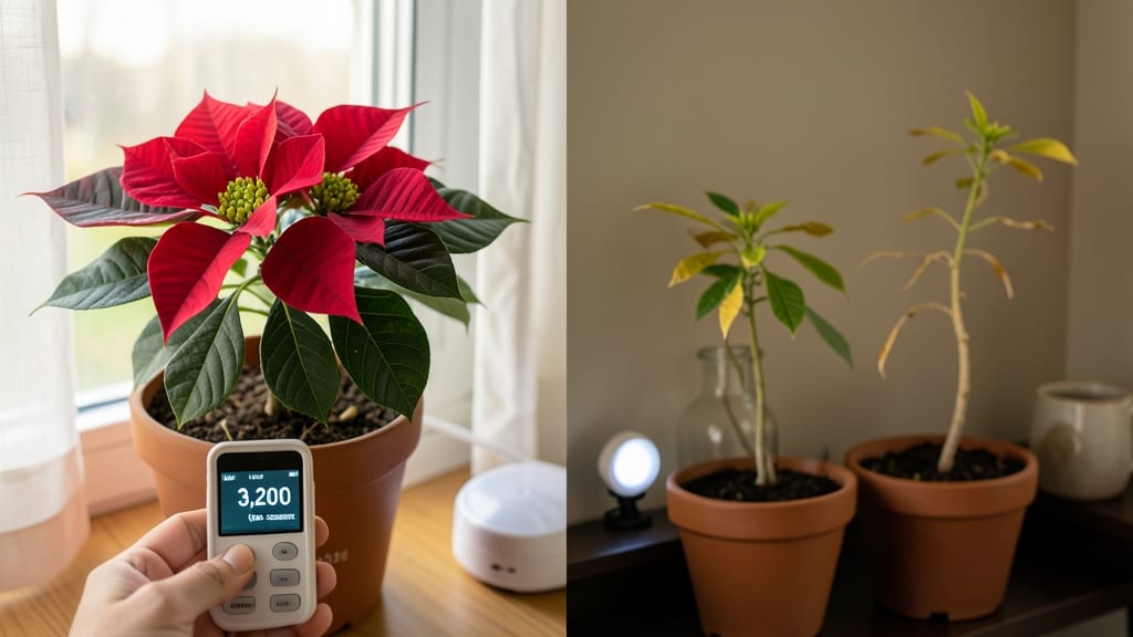 How Much Light Does a Poinsettia Plant Need: Bright Indirect Sunlight Secrets for Lush Growth